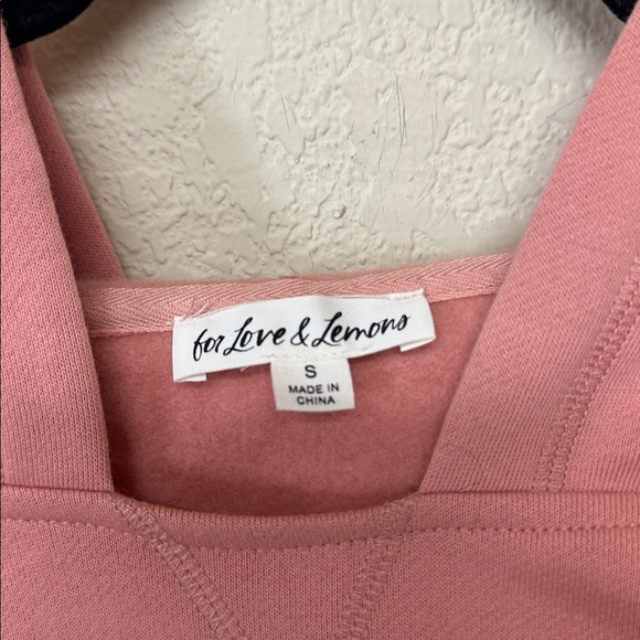 For Love And Lemons Josie Hooded crop Sweatshirt and pants set size S - Picture 6 of 7